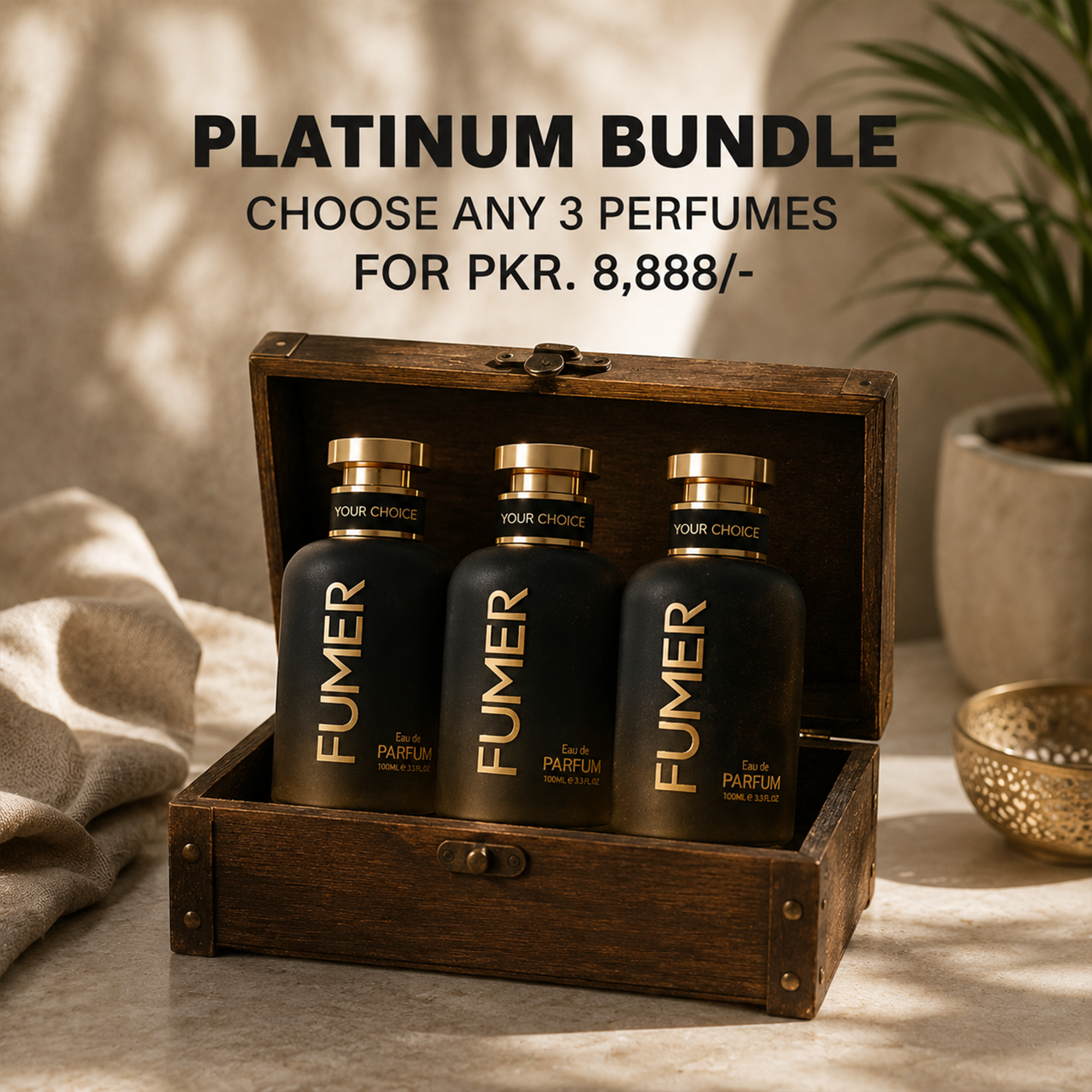 PACK OF 3 Perfumes (100ml Each)