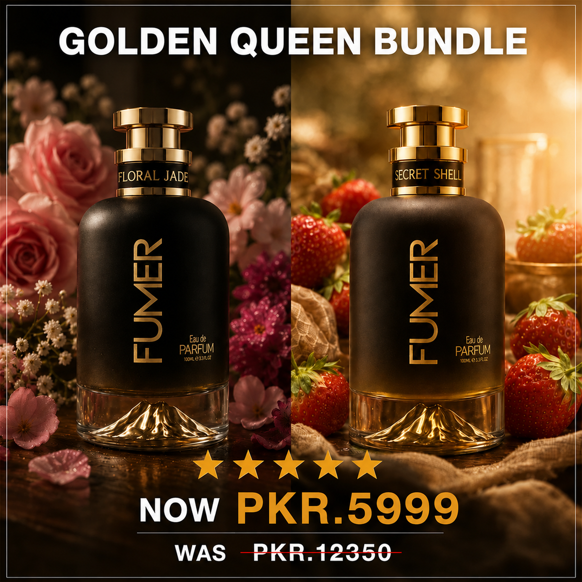 Golden Queens Bundle | Floral Jade + Secret Shell